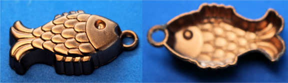 (image for) Fish mold hanging - copper