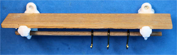 (image for) Meat hanging shelf - white brackets