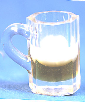 Mug of beer - partially drunk