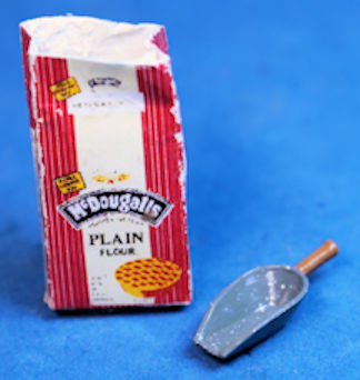 Flour - filled open bag with scoop - Click Image to Close