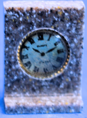 Clock - faux marble