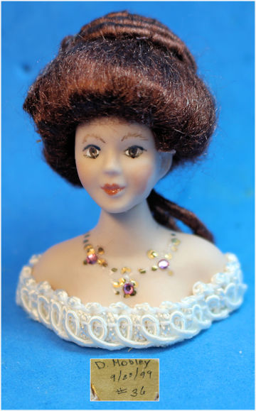 (image for) Jeweled bust and wig - D Mobley