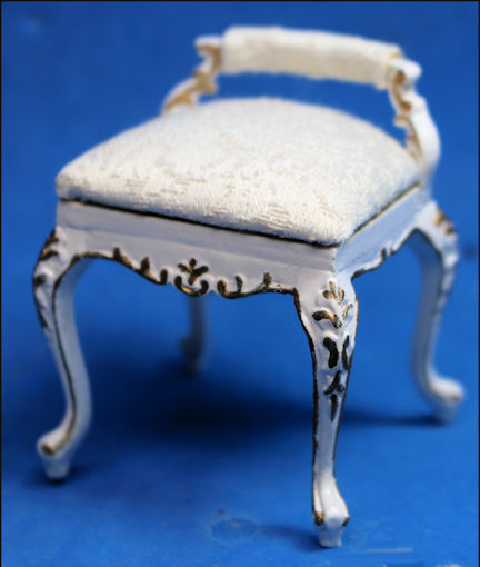 Vanity chair - hand painted