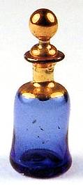 Perfume - blue with gold trim (image for) Perfume - blue with gold trim