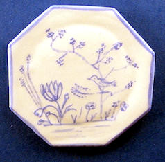(image for) Decorative plate - garden with bird