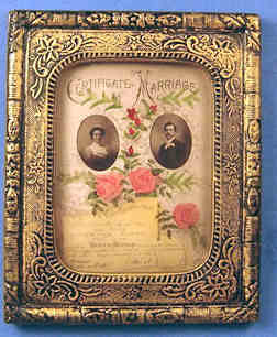 Marriage certificate