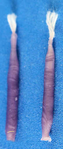 (image for) Candles, wax - lavender - set of 2