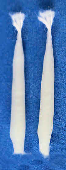 (image for) Candles, wax - white - set of 2