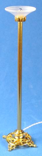 (image for) Floor lamp - hand blown glass shade