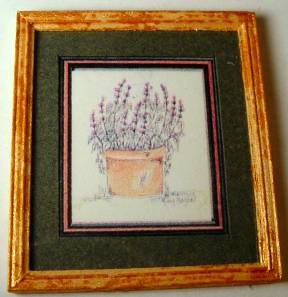 Print- sage in terra cotta pot