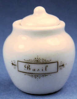 Storage jar - basil - Click Image to Close