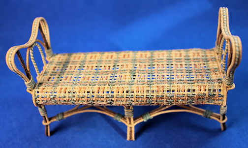 (image for) Wicker bench by Christine Davin - France