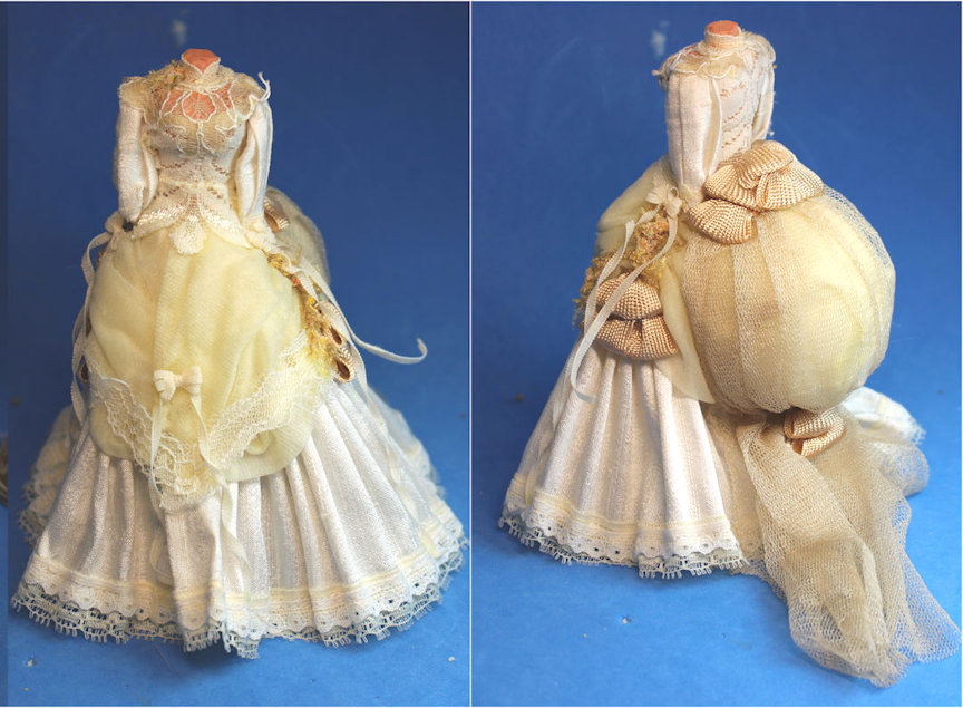 (image for) Gown on stand - puffed derriere