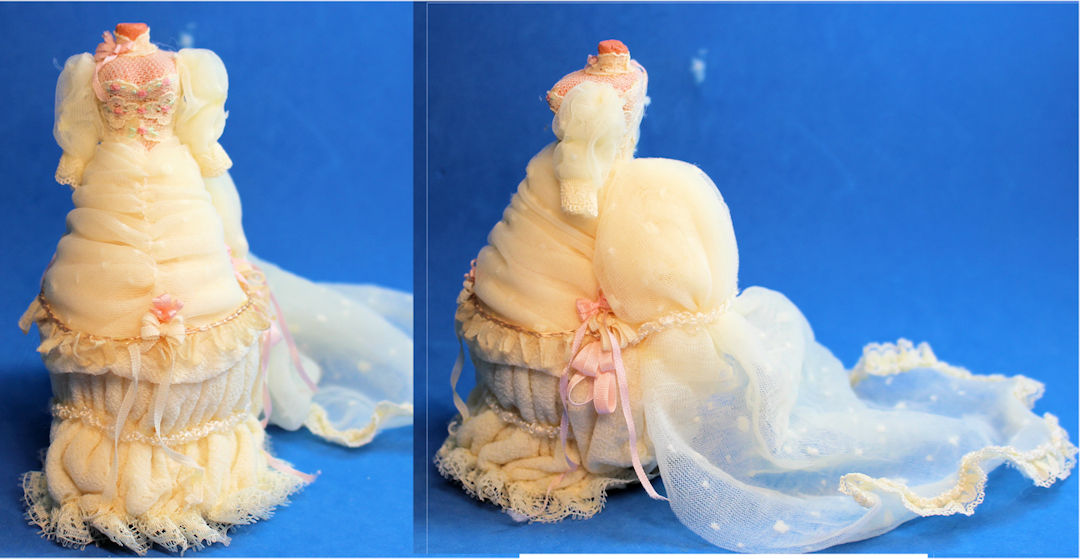 (image for) Gown on stand - puffed derriere