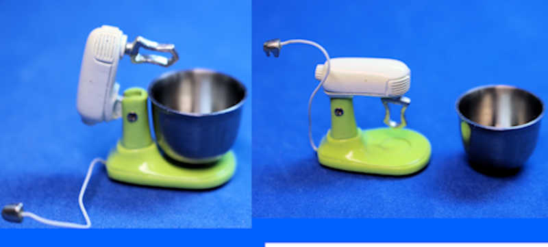 (image for) Electric mixer small- lime/white