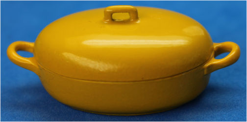 (image for) Oval casserole - smooth lid- lemon
