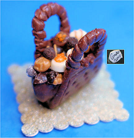 (image for) Chocolate handbag filled with chocolates