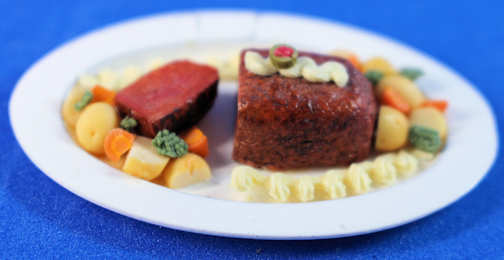 (image for) Meatloaf and veggies