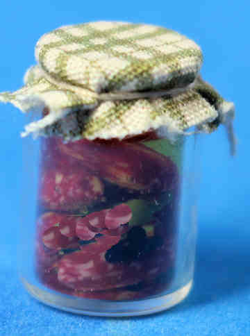 (image for) Jar of salamis in oil