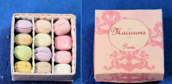 (image for) Macaroons in a box by Paris Miniatures