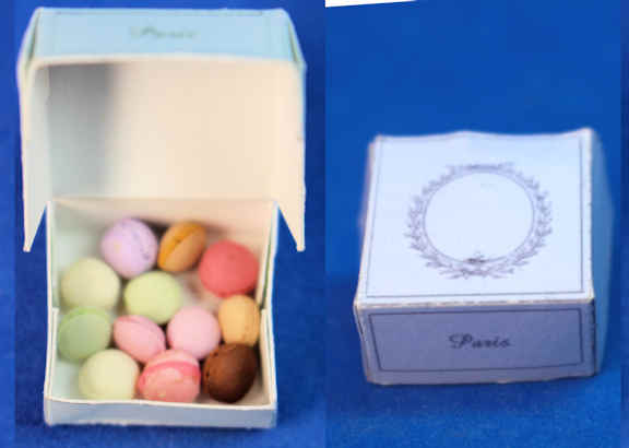 (image for) Macaroons in a box by Paris Miniatures