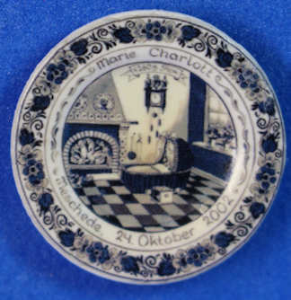 (image for) Decorative plate - birth commemorative German