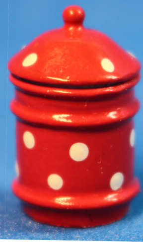 Decorative jar - red (image for) Decorative jar - red