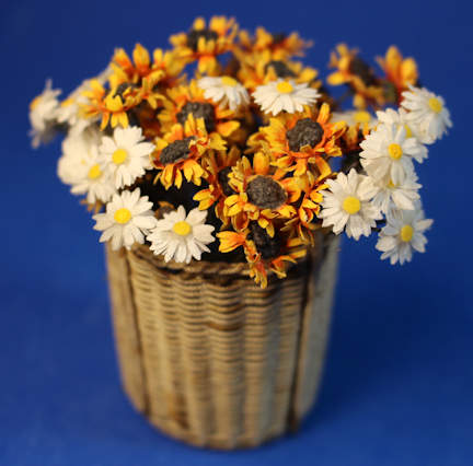 (image for) Basket filled with flowers