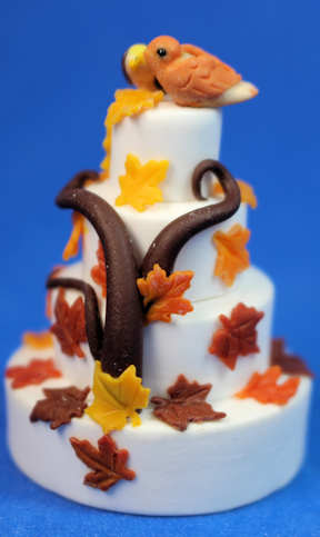 (image for) Seasonal wedding cake - fall