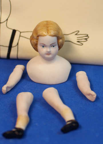 (image for) Girl doll kit with pattern by Silvia Mobley