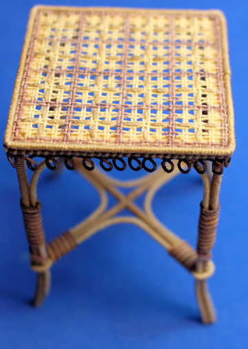 (image for) Wicker table by Christine Davin - France