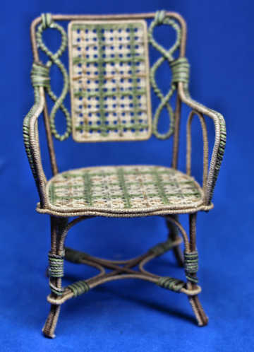 (image for) Wicker chair by Christine Davin - France