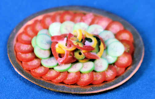 (image for) Tomato and cucumber salad by Linda Cummings