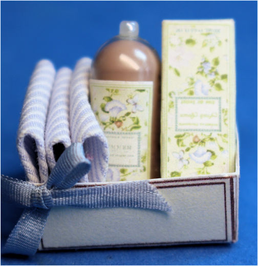 (image for) Bath set - blue ribbon
