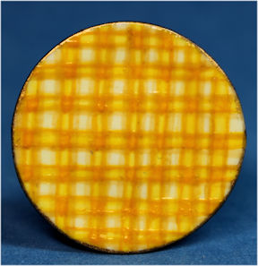 Charger/plate - Provencal Coq yellow plaid - Click Image to Close