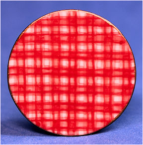 Charger/plate - Provencal Coq red plaid
