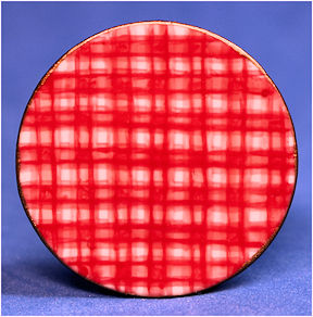 (image for) Charger/plate - Provencal Coq red plaid