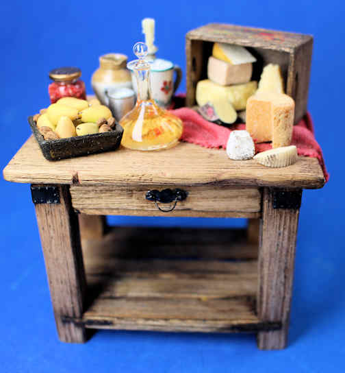 (image for) Wine, cheese and fruit table
