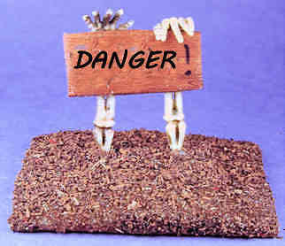 (image for) Skeleton warning sign