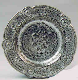 (image for) Engraved dish - pewter