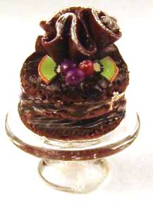 (image for) Chocolate truffle cake - 1/2 scale