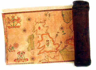 (image for) Sea charts and leather carrier