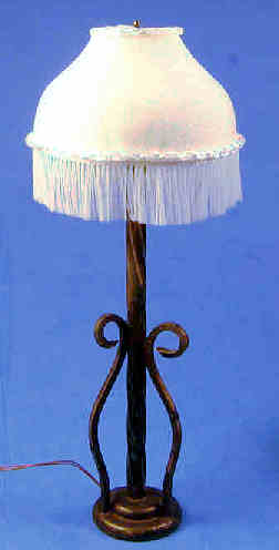 Floor lamp - fringed shade