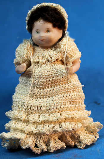 Doll baby with crochet outfit