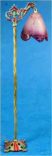 (image for) Floor lamp - deco flower - amethyst color shade