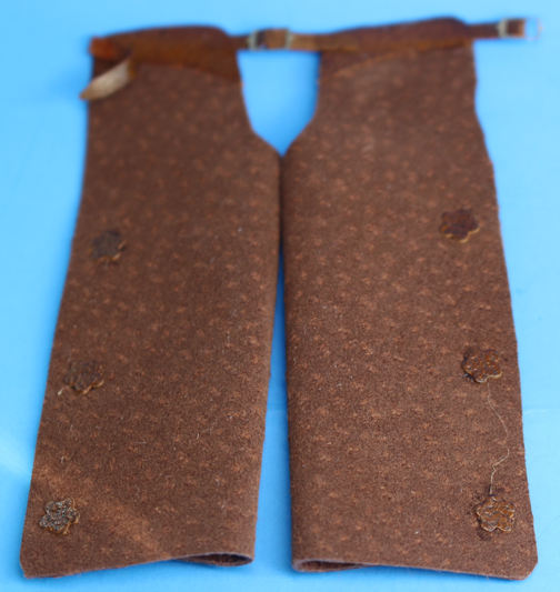 (image for) Cowboy chaps - old leather - brown