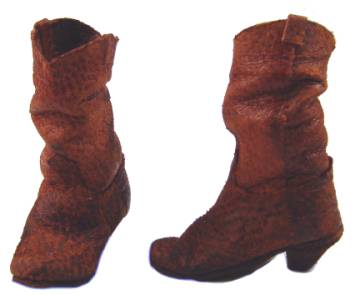 Cowboy boots - old leather - Click Image to Close