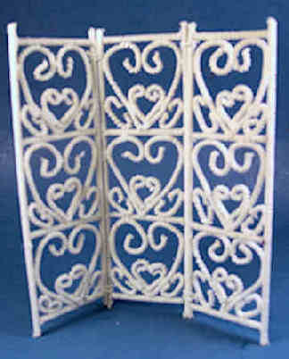 (image for) Room screen - white wicker
