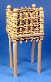 (image for) Planter - natural wicker square