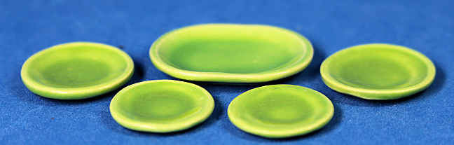 (image for) Dinner set for 2- 5 pieces - fiestaware green